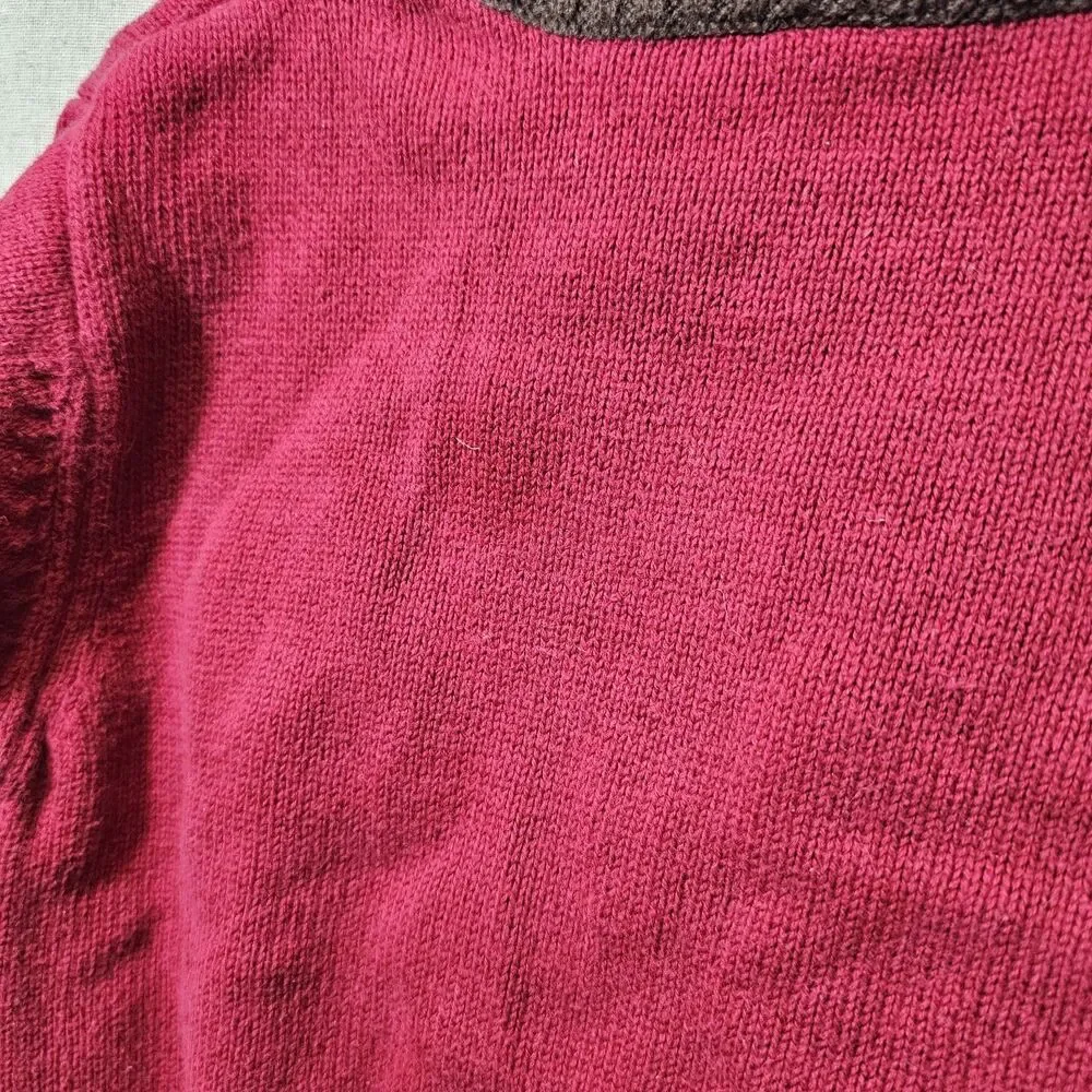 Gymboree 2011 Jolly Bulldog Holiday Christmas Sweater Boys 3T Red Brown